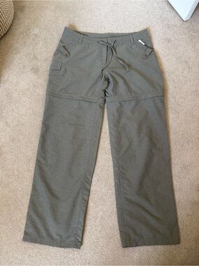 Merrell Opti-Wick UPF 50+ Wide Leg Hiking Pants Grey Size 14 Zip Off Camping